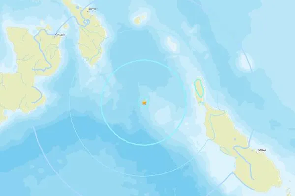 Earthquake in Papua New Guinea